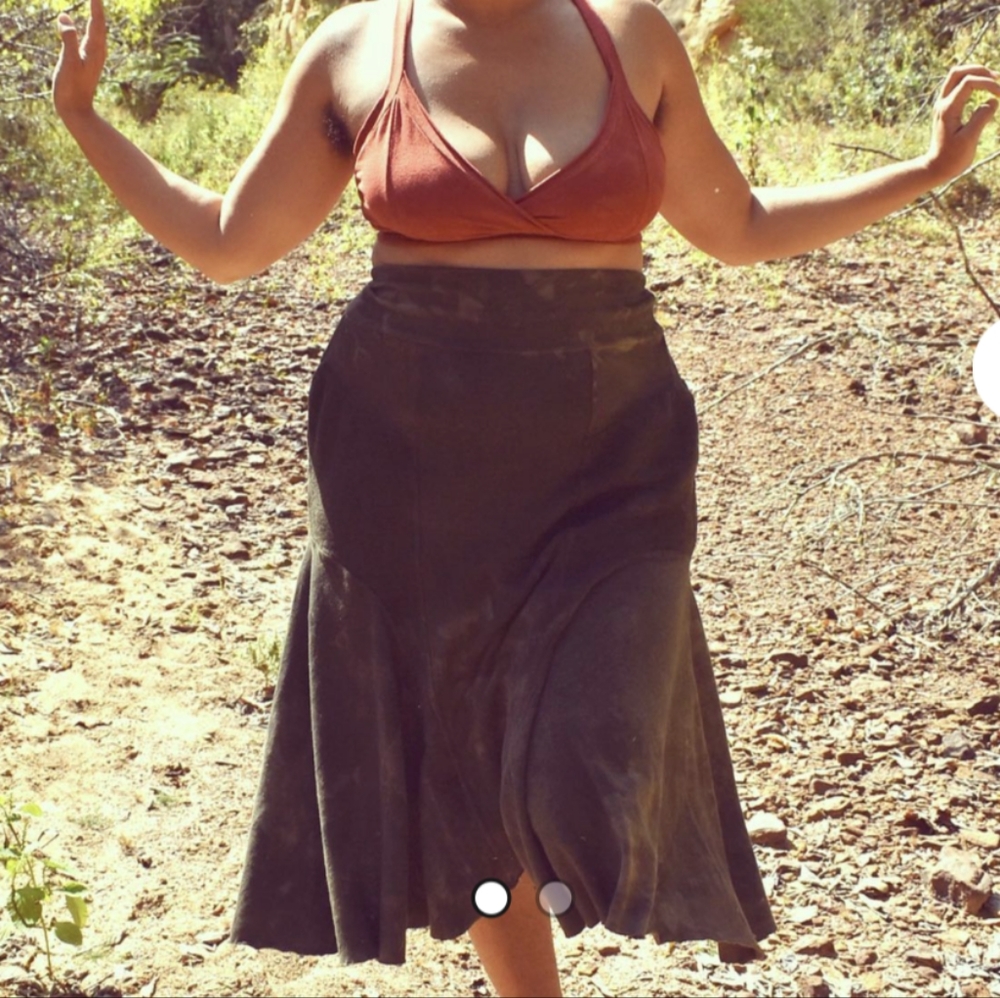 Thread to Temple Native Rhythm Midi Skirt